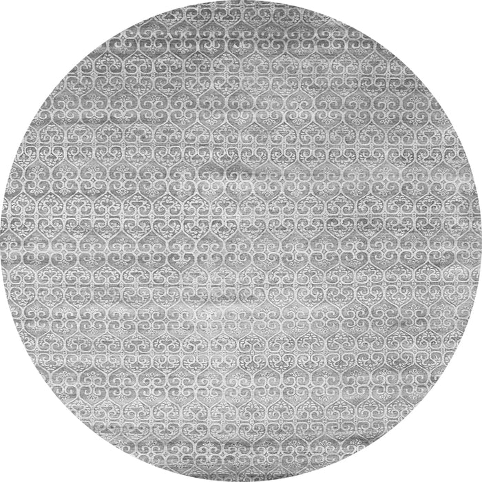 Square Abstract Gray Contemporary Rug, con1300gry