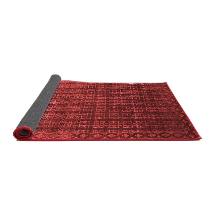 Abstract Red Contemporary Area Rugs