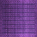 Square Abstract Purple Contemporary Rug, con1301pur