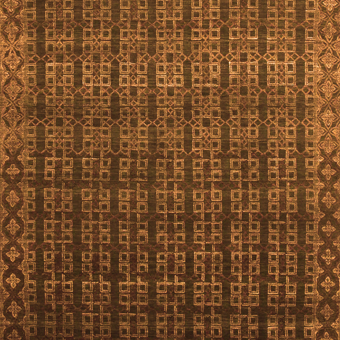 Abstract Orange Contemporary Rug, con1301org