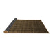 Sideview of Abstract Brown Contemporary Rug, con1301brn