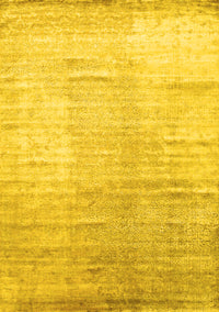 Abstract Yellow Contemporary Rug, con1302yw