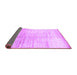 Sideview of Abstract Purple Contemporary Rug, con1302pur