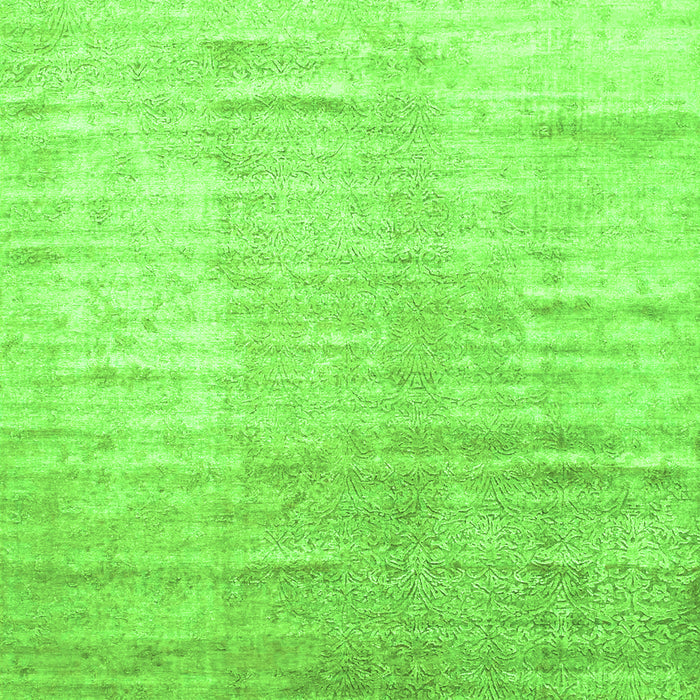 Abstract Green Contemporary Rug, con1302grn