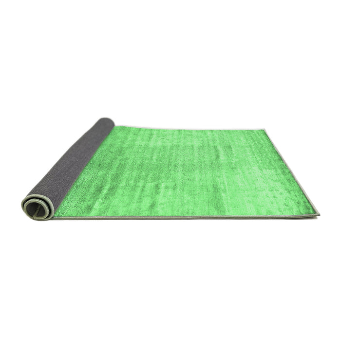 Sideview of Abstract Emerald Green Contemporary Rug, con1302emgrn