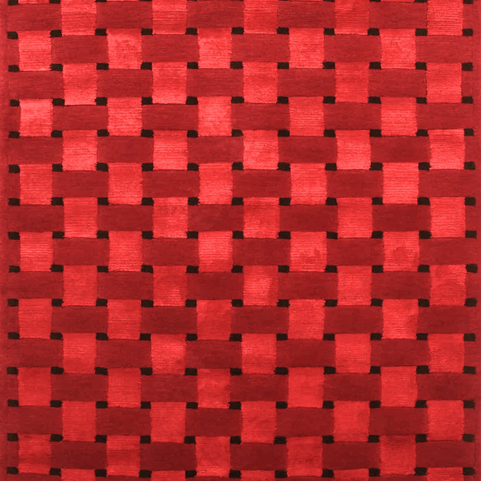 Serging Thickness of Machine Washable Abstract Orange Contemporary Area Rugs, wshcon1303org