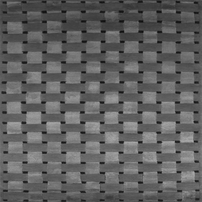 Round Machine Washable Abstract Gray Contemporary Rug, wshcon1303gry