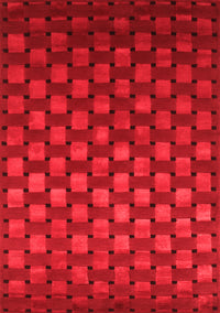 Abstract Red Contemporary Rug, con1303red