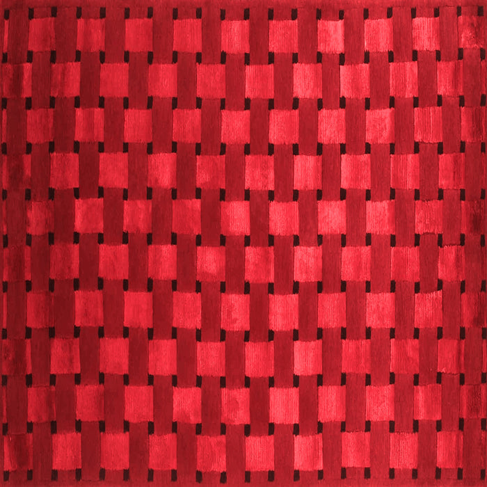 Abstract Red Contemporary Rug, con1303red