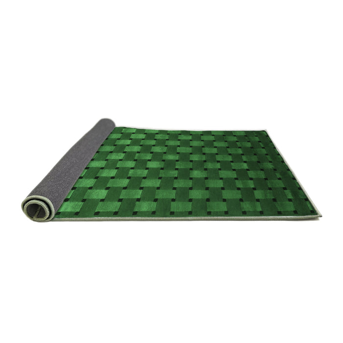 Sideview of Abstract Emerald Green Contemporary Rug, con1303emgrn