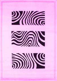 Solid Pink Modern Rug, con1304pnk