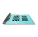 Sideview of Solid Light Blue Modern Rug, con1304lblu