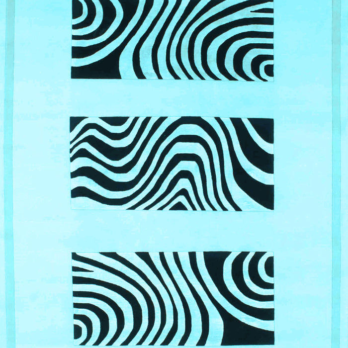 Machine Washable Solid Light Blue Modern Rug, wshcon1304lblu