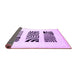 Sideview of Solid Purple Modern Rug, con1304pur