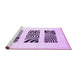 Sideview of Machine Washable Solid Purple Modern Area Rugs, wshcon1304pur