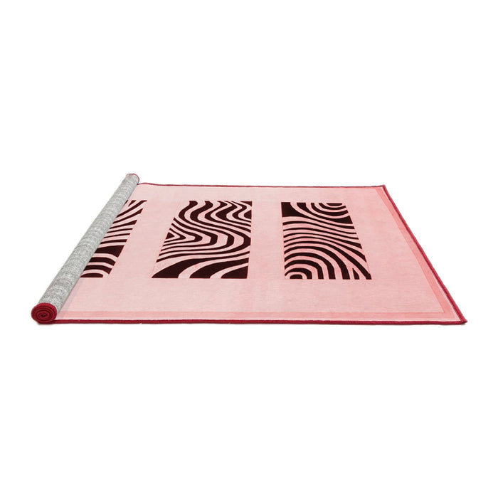 Modern Red Washable Rugs