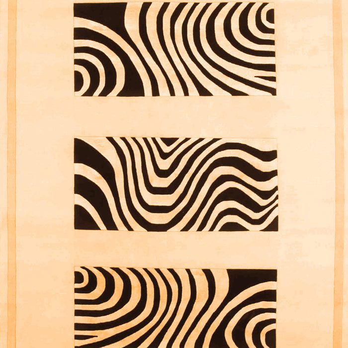 Solid Orange Modern Rug, con1304org