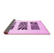 Sideview of Solid Pink Modern Rug, con1304pnk