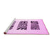 Sideview of Machine Washable Solid Pink Modern Rug, wshcon1304pnk