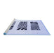 Sideview of Machine Washable Solid Blue Modern Rug, wshcon1304blu