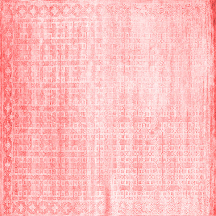 Machine Washable Abstract Red Contemporary Rug, wshcon1305red