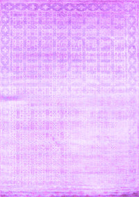 Abstract Purple Contemporary Rug, con1305pur