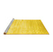 Sideview of Machine Washable Abstract Yellow Contemporary Rug, wshcon1305yw