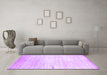 Machine Washable Abstract Purple Contemporary Area Rugs in a Living Room, wshcon1305pur