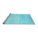 Sideview of Machine Washable Abstract Light Blue Contemporary Rug, wshcon1305lblu