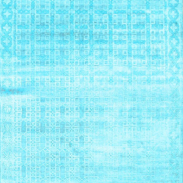 Machine Washable Abstract Light Blue Contemporary Rug, wshcon1305lblu