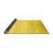 Sideview of Abstract Yellow Contemporary Rug, con1305yw