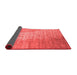 Abstract Red Contemporary Area Rugs