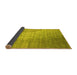 Sideview of Abstract Yellow Contemporary Rug, con1306yw