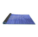 Sideview of Abstract Blue Contemporary Rug, con1306blu