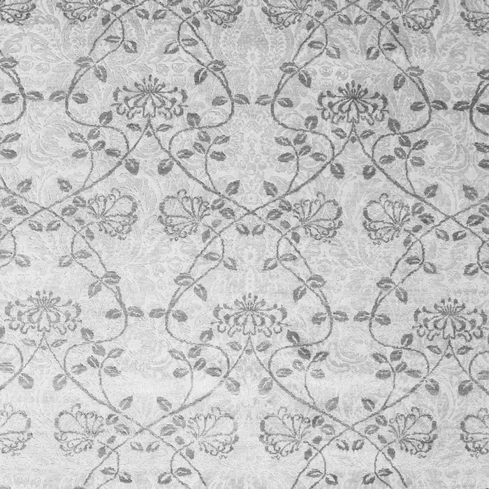 Serging Thickness of Machine Washable Abstract Gray Contemporary Rug, wshcon1307gry
