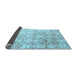 Sideview of Abstract Light Blue Contemporary Rug, con1307lblu