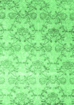 Abstract Emerald Green Contemporary Rug, con1307emgrn