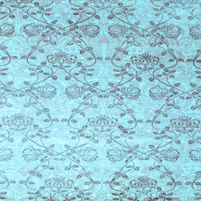 Square Machine Washable Abstract Light Blue Contemporary Rug, wshcon1307lblu