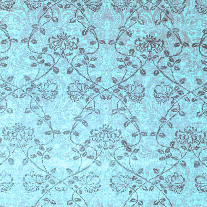 Machine Washable Abstract Light Blue Contemporary Rug, wshcon1307lblu