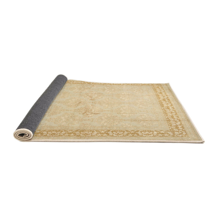 Thickness of Contemporary Brown Gold Modern Rug, con1308
