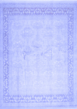 Abstract Blue Contemporary Rug, con1308blu