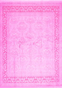 Abstract Pink Contemporary Rug, con1308pnk