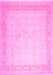 Abstract Pink Contemporary Rug, con1308pnk