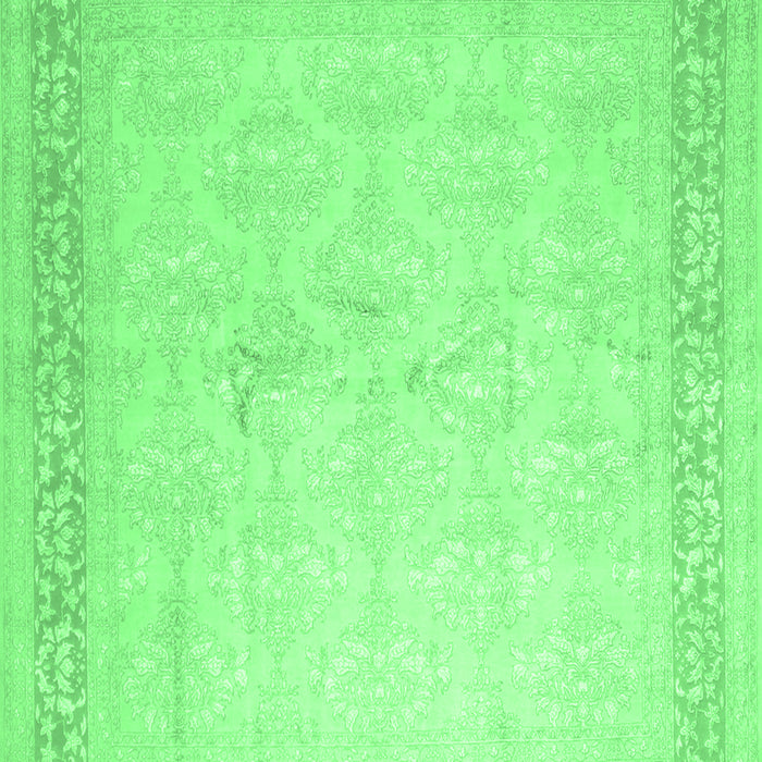 Machine Washable Abstract Emerald Green Contemporary Area Rugs, wshcon1308emgrn