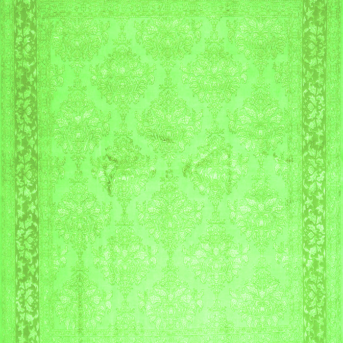 Serging Thickness of Machine Washable Abstract Green Contemporary Area Rugs, wshcon1308grn
