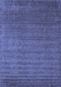 Abstract Blue Contemporary Rug, con1309blu