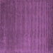 Square Machine Washable Abstract Purple Contemporary Area Rugs, wshcon1309pur