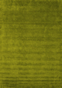 Abstract Yellow Contemporary Rug, con1309yw