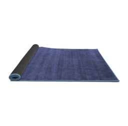 Sideview of Abstract Blue Contemporary Rug, con1309blu