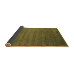 Sideview of Abstract Brown Contemporary Rug, con1309brn